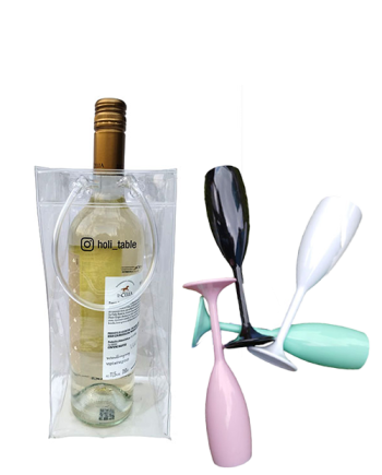 Frappera 1 Botella + 4 copas flauta